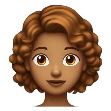 Une fille métisse avec les cheuveux brun long et les yeux marron foncé sticker