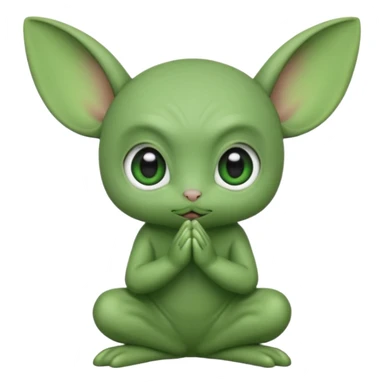 Grogu bowing sticker