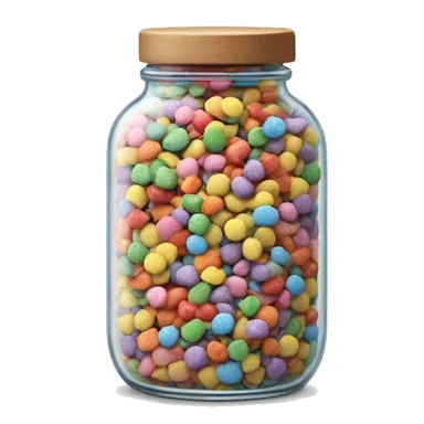 Rainbow Sprinkles in a jar sticker