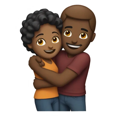 make a couple that hugs sticker