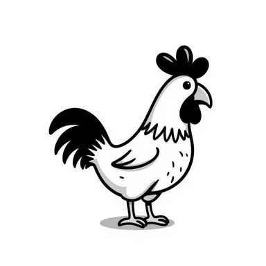Rooster sticker