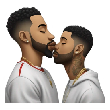 drake kissing 21 savage sticker