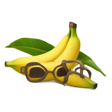 Banane at the beach sticker