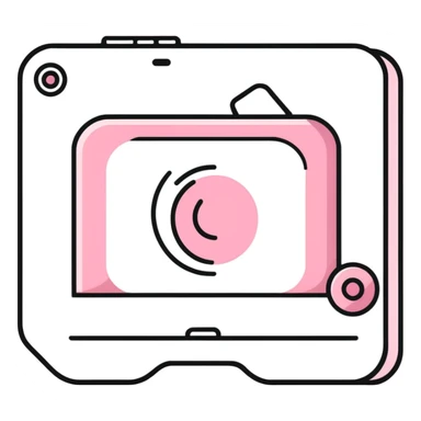 Pink Web browser on a computer sticker