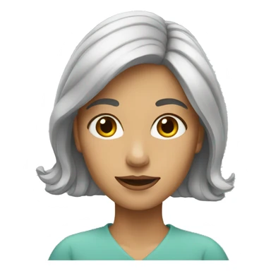 woman drawing sticker