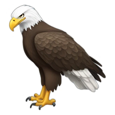 Bald Eagle Full Body sticker