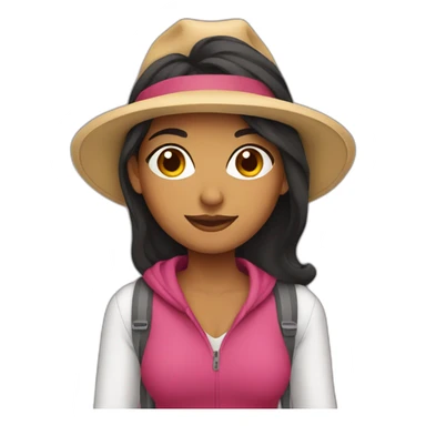 latina girl traveling sticker