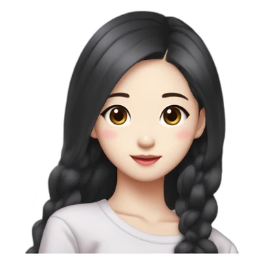 Korean girl jisoo Kim from blackpink sticker