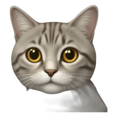 Un chat avec des altères sticker