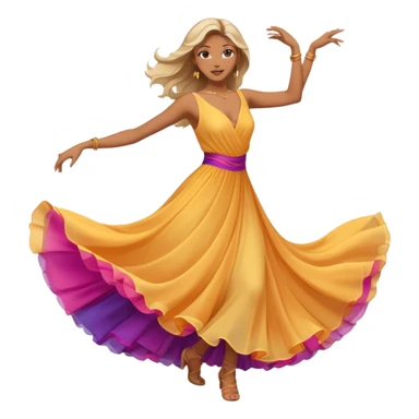 A woman dancing sticker