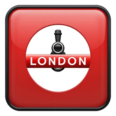 le mot "london" dans le logo du underground sticker