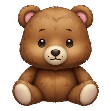 A cute Kawaii teddy bear sticker