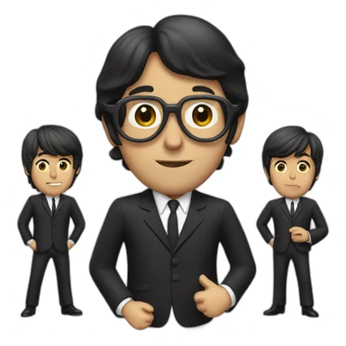 Emoji the Beatles sticker