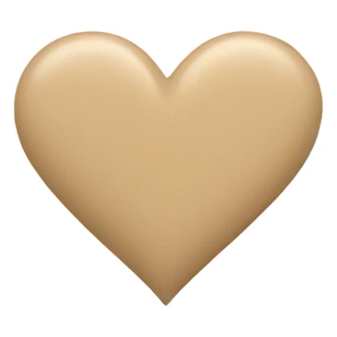 Beige heart  sticker