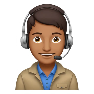 phone scammer from pakistan with smirk and brown skin sticker