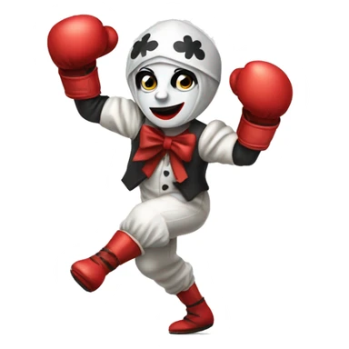 pierrot boxing sticker
