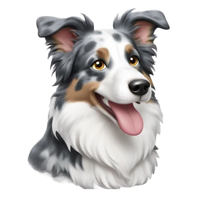 Blue Merle Border Collie sticker