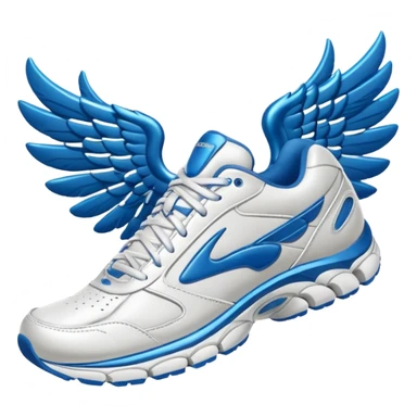 Brooks running sneakers with wings on them sticker