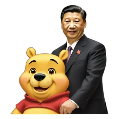 xi jinping winnie the pooh sticker