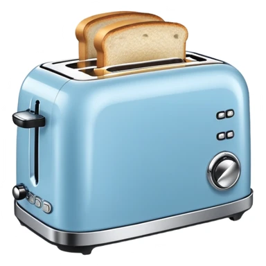 light blue toaster sticker