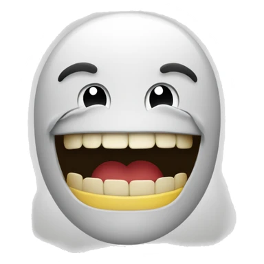 smirk emoji biting its teeth sticker