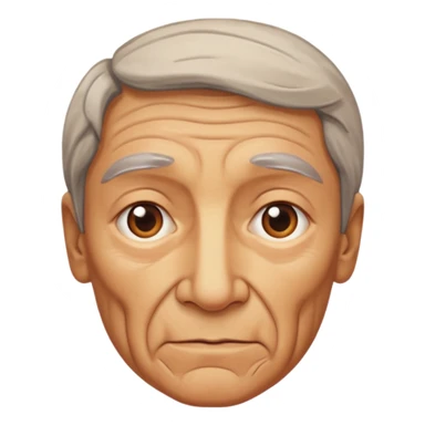 cara vieja por un lado y cara rejuvenecida por otro lado sticker