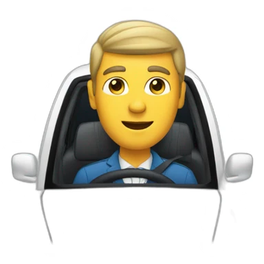 Taxi driver inside of car sticker