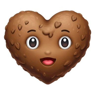 heart shaped poop  sticker