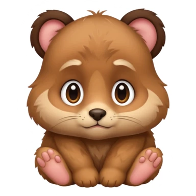 Sad day baby animal sticker