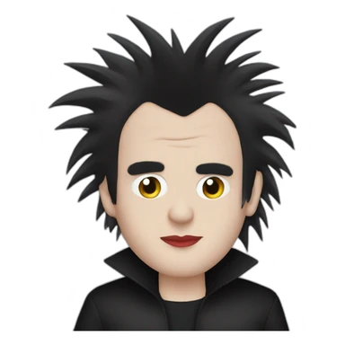 Robert smith from the cure sticker