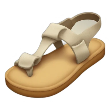 hand holding sandal sticker