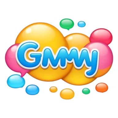Cute sticker with the text gm sticker