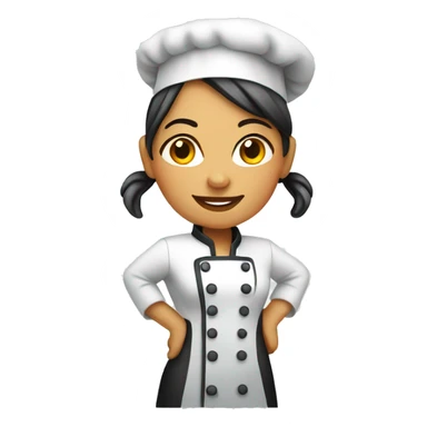 a female chef sticker