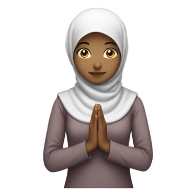 Muslim Girl praying  sticker