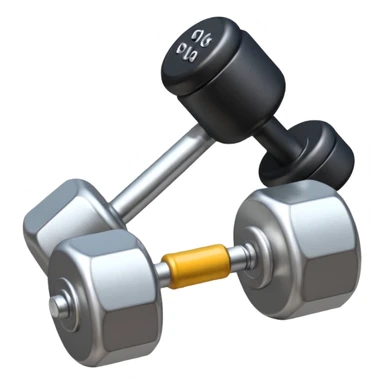 whistle next to a dumbbell sticker