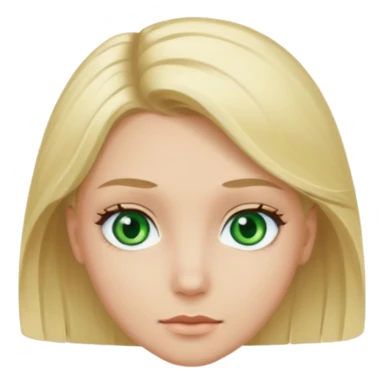 Girl blonde Green eyes man dark Hair blue eyes sticker