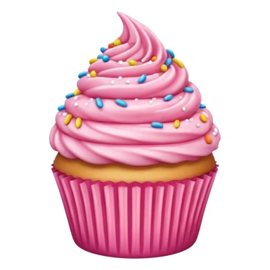 pink cupcake sticker