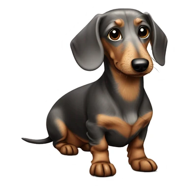 Old really wire-haired dachshund sticker