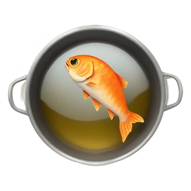 Fish in saucepan  sticker