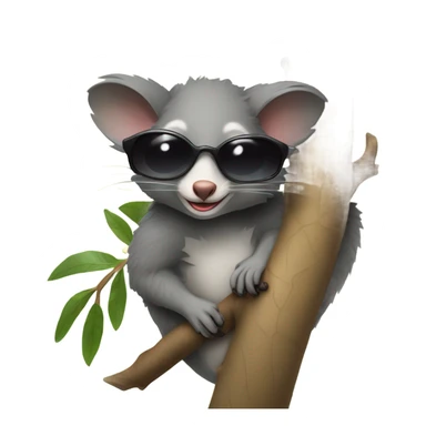 Cool possum sticker