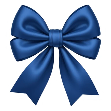 Dark blue Bow sticker