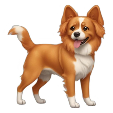 Ginger butterfly dog sticker