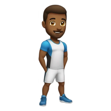 GYM FIRST DAY man white sticker