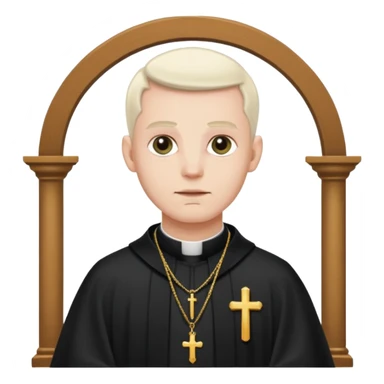 The priest presiding over the wedding sticker