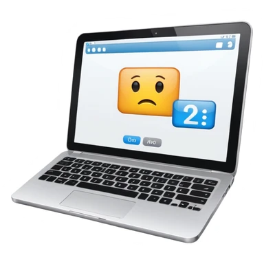 Website error with numbers on laptop sticker