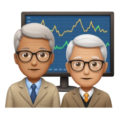 teaching somebody else in person, in the same place, watching the same monitor together, the trainee and trainer are in the similar age, two both are men, the monitor should be showing some data graphs sticker