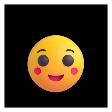 Convert this photo into a 3D emoji in Apple style, smooth and glossy, minimal details, white background. sticker