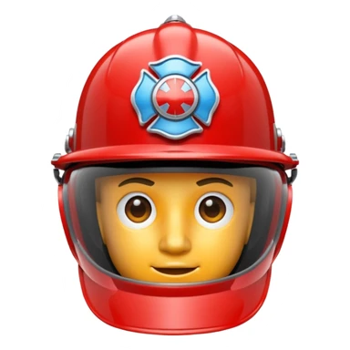 Crée moi un casque de pompier  sticker