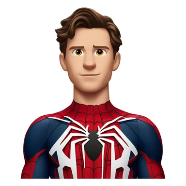 tom holland as spiderman Homsvel text sticker