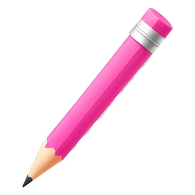 Cute pink Pencil sticker